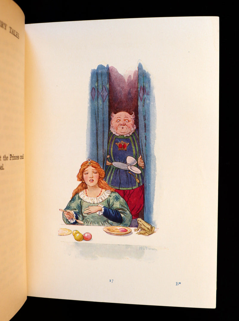 1925 Rare Book - GRIMM's FAIRY Tales with 48 Colour Plates By Harry G. Theaker.