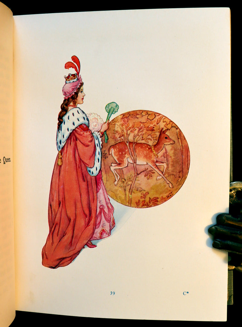 1925 Rare Book - GRIMM's FAIRY Tales with 48 Colour Plates By Harry G. Theaker.
