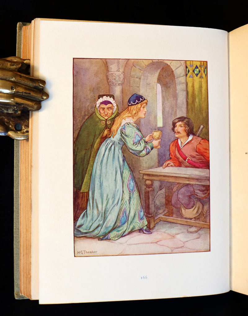 1925 Rare Book - GRIMM's FAIRY Tales with 48 Colour Plates By Harry G. Theaker.