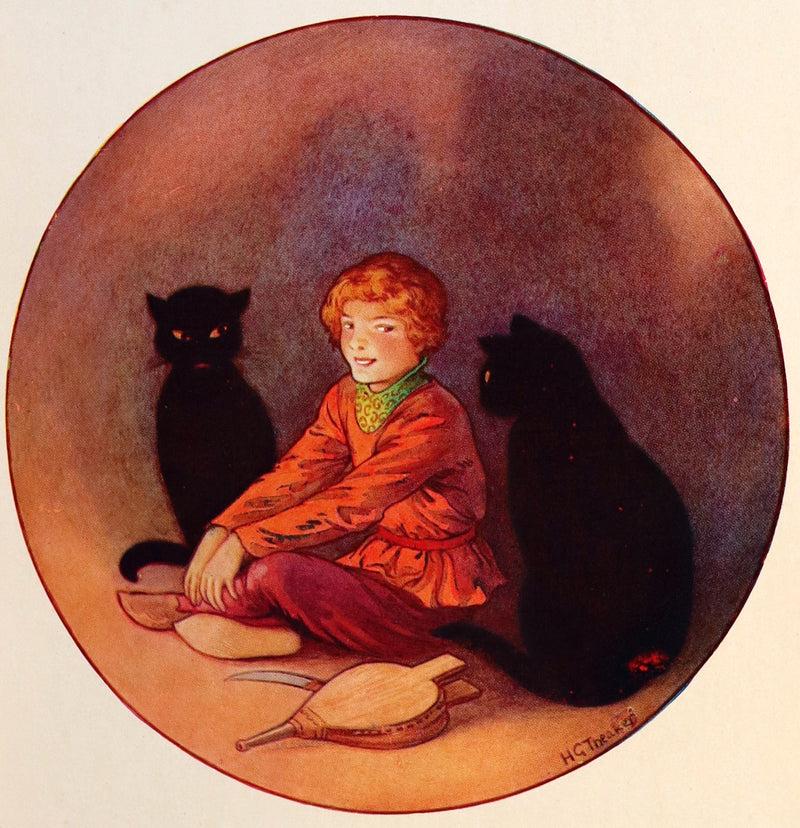 1925 Rare Book - GRIMM's FAIRY Tales with 48 Colour Plates By Harry G. Theaker.