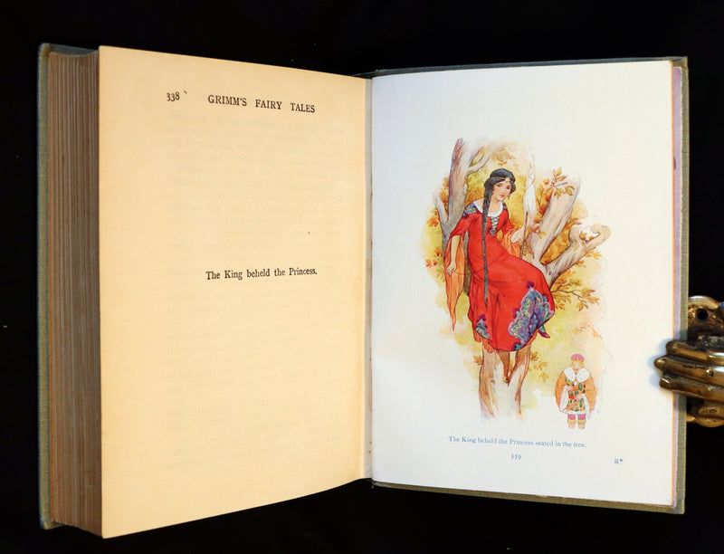 1925 Rare Book - GRIMM's FAIRY Tales with 48 Colour Plates By Harry G. Theaker.