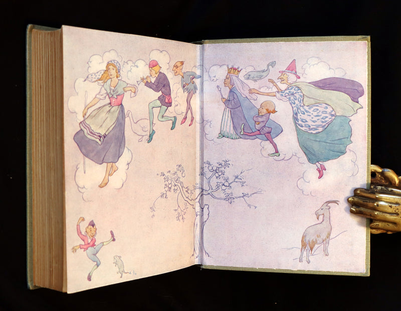 1925 Rare Book - GRIMM's FAIRY Tales with 48 Colour Plates By Harry G. Theaker.