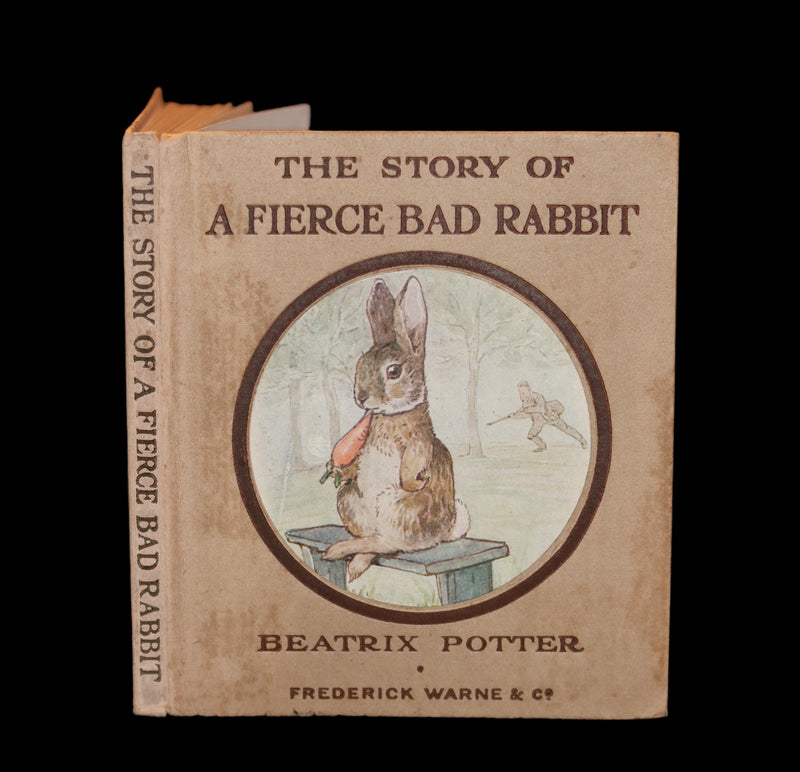1916 Rare First Edition Book - Beatrix Potter  - The Story of A FIERCE BAD RABBIT.