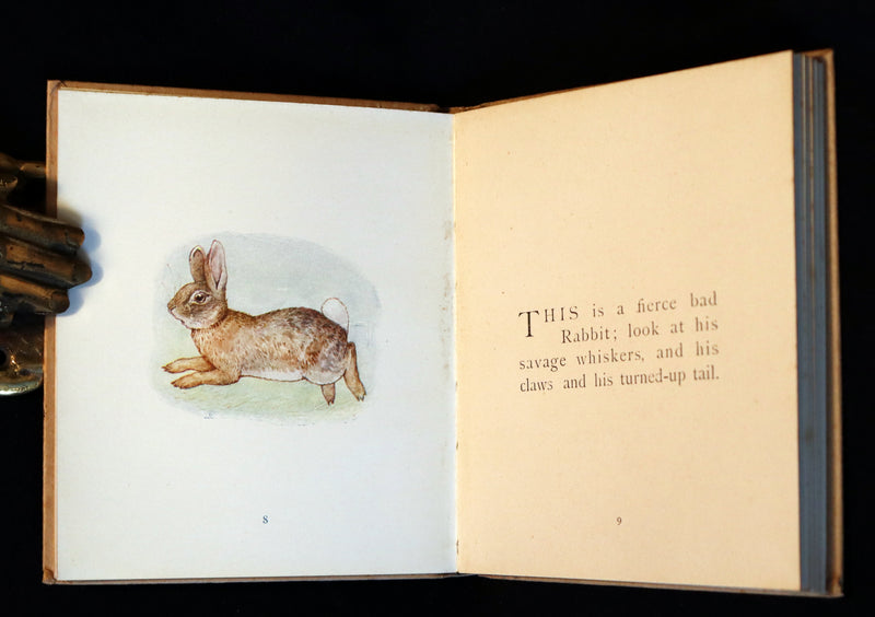 1916 Rare First Edition Book - Beatrix Potter  - The Story of A FIERCE BAD RABBIT.