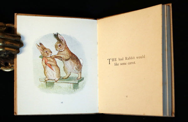 1916 Rare First Edition Book - Beatrix Potter  - The Story of A FIERCE BAD RABBIT.