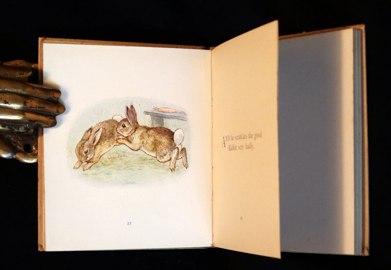 1916 Rare First Edition Book - Beatrix Potter  - The Story of A FIERCE BAD RABBIT.