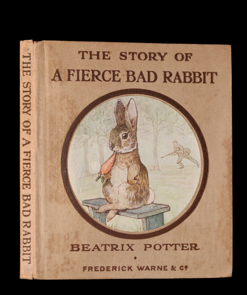 1916 Rare First Edition Book - Beatrix Potter  - The Story of A FIERCE BAD RABBIT.