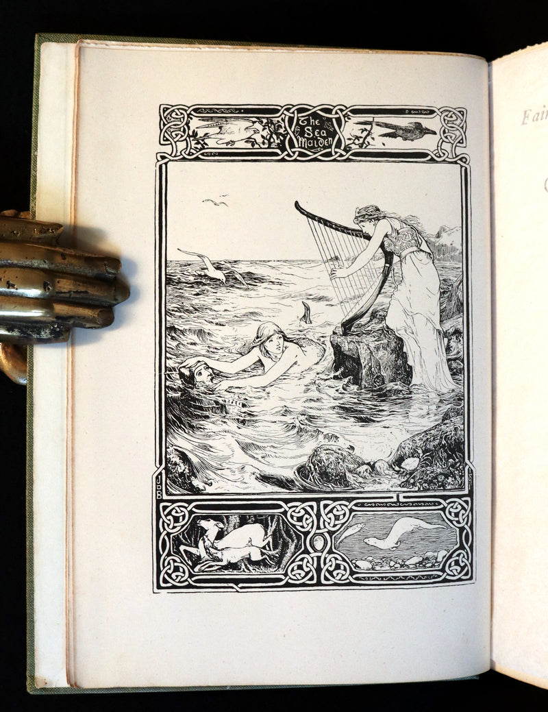 1895 Scarce Victorian Book - CELTIC Fairy Tales by Joseph Jacobs Illustrated by John D. Batten.