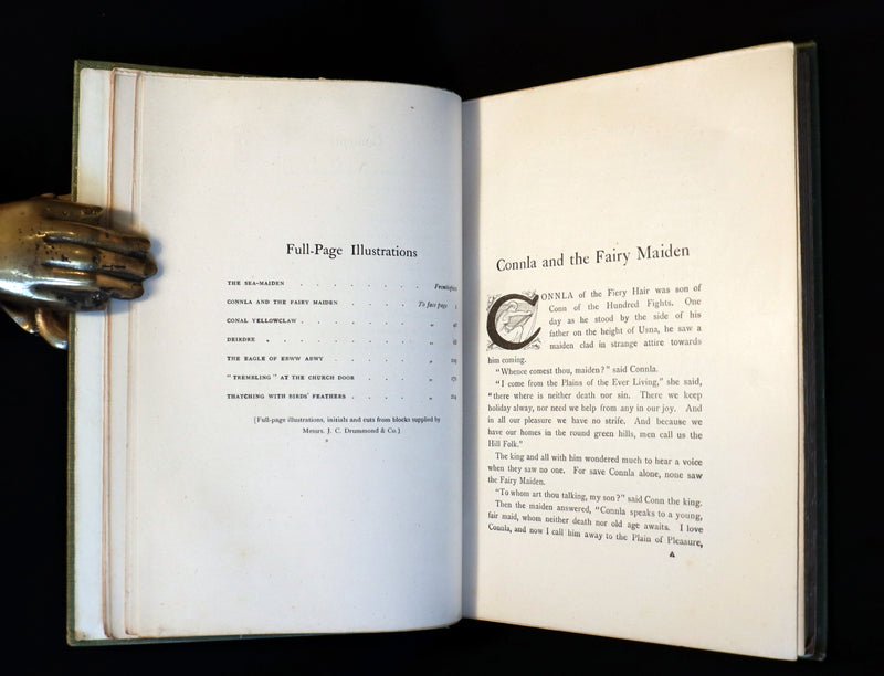 1895 Scarce Victorian Book - CELTIC Fairy Tales by Joseph Jacobs Illustrated by John D. Batten.