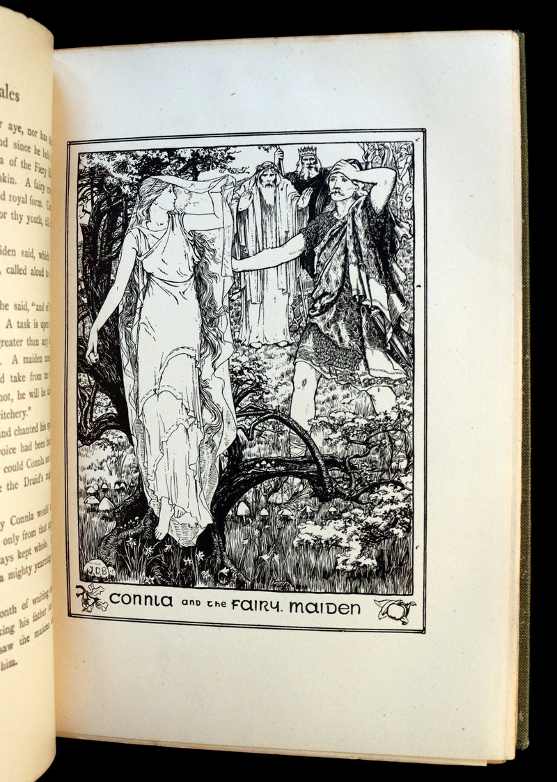 1895 Scarce Victorian Book - CELTIC Fairy Tales by Joseph Jacobs Illustrated by John D. Batten.