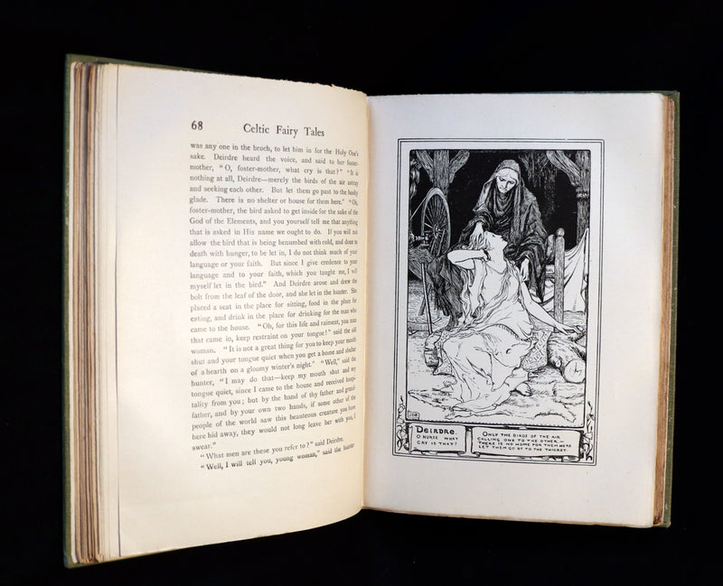 1895 Scarce Victorian Book - CELTIC Fairy Tales by Joseph Jacobs Illustrated by John D. Batten.