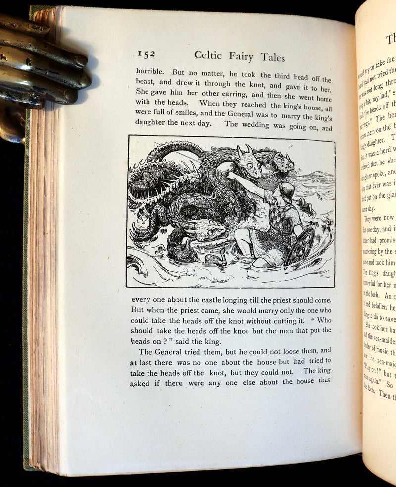 1895 Scarce Victorian Book - CELTIC Fairy Tales by Joseph Jacobs Illustrated by John D. Batten.