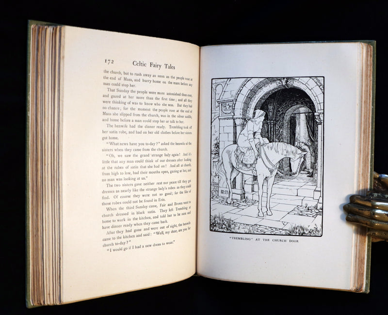 1895 Scarce Victorian Book - CELTIC Fairy Tales by Joseph Jacobs Illustrated by John D. Batten.