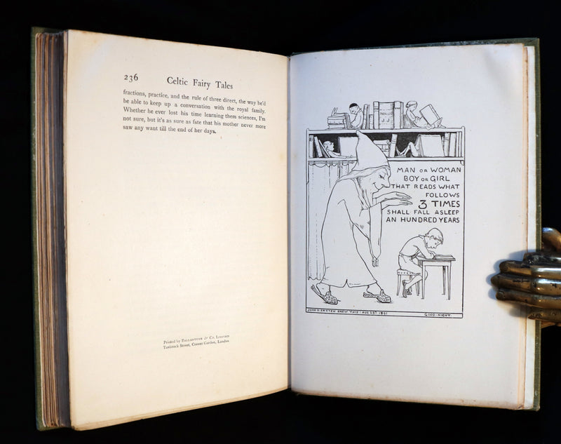 1895 Scarce Victorian Book - CELTIC Fairy Tales by Joseph Jacobs Illustrated by John D. Batten.