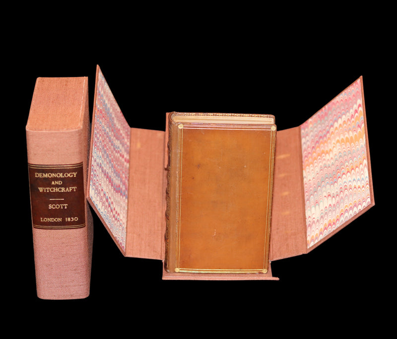 1830 1stED bound by The Morrell Bindery - Letters on Demonology & Witchcraft color illustrated by Cruikshank.