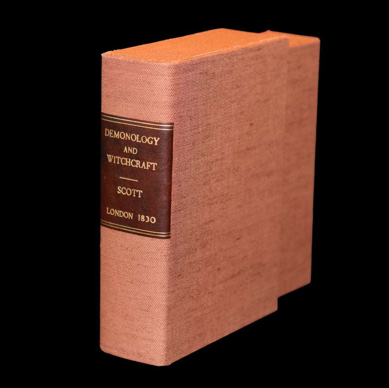 1830 1stED bound by The Morrell Bindery - Letters on Demonology & Witchcraft color illustrated by Cruikshank.