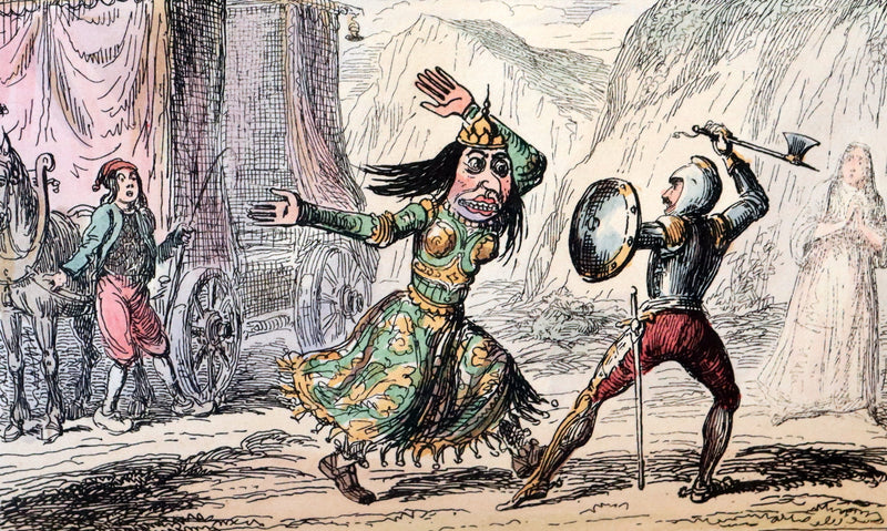 1830 1stED bound by The Morrell Bindery - Letters on Demonology & Witchcraft color illustrated by Cruikshank.