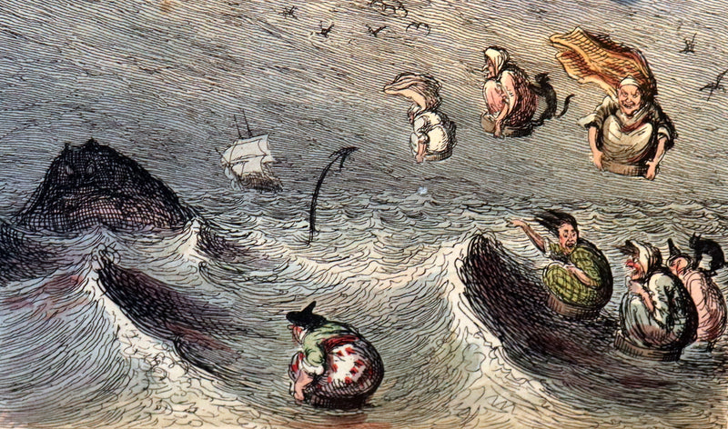 1830 1stED bound by The Morrell Bindery - Letters on Demonology & Witchcraft color illustrated by Cruikshank.