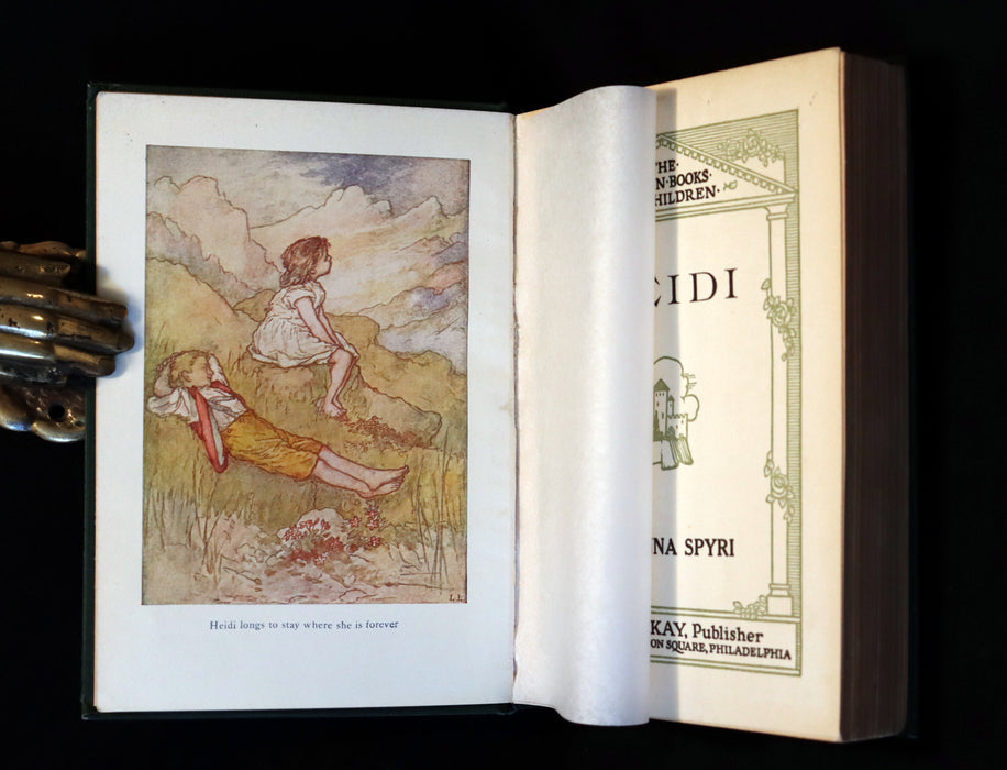 1922 Rare Book - HEIDI by Johanna Spyri beautifully Illustrated.