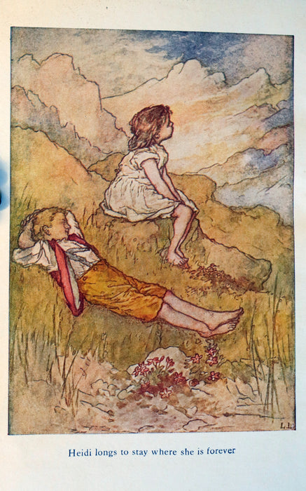 1922 Rare Book - HEIDI by Johanna Spyri beautifully Illustrated.