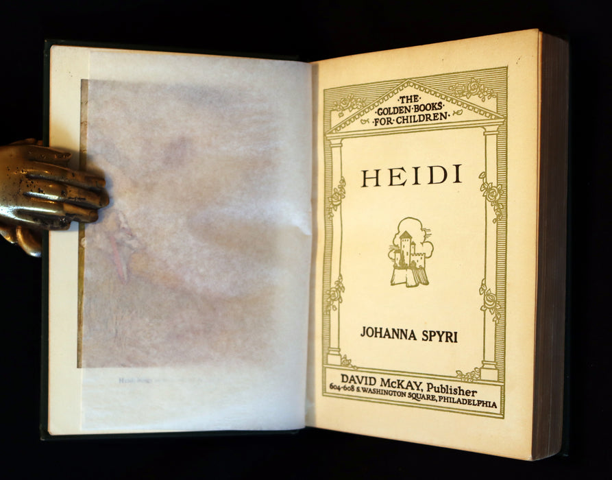 1922 Rare Book - HEIDI by Johanna Spyri beautifully Illustrated.