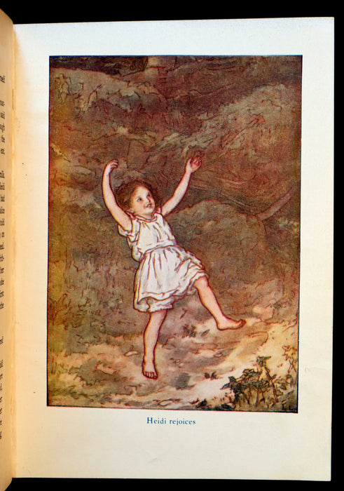 1922 Rare Book - HEIDI by Johanna Spyri beautifully Illustrated.