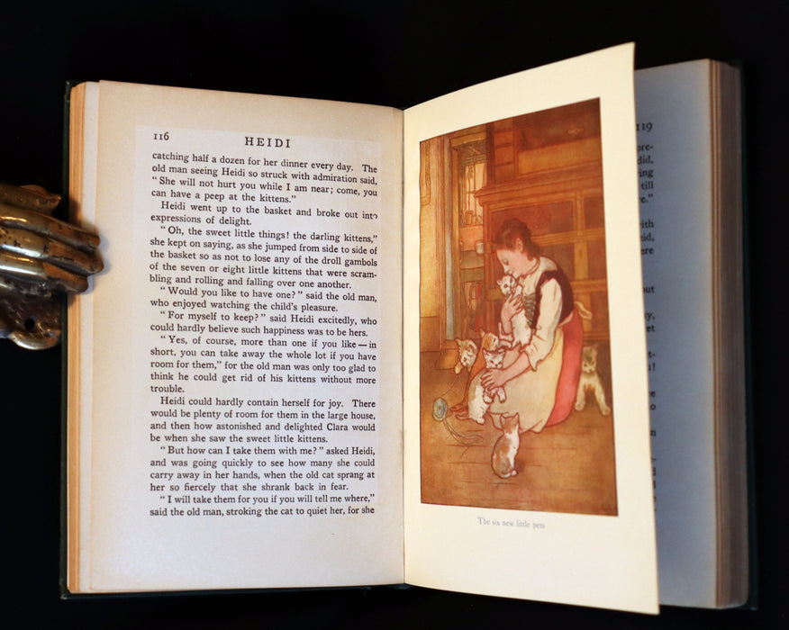 1922 Rare Book - HEIDI by Johanna Spyri beautifully Illustrated.