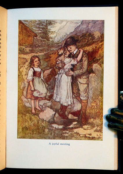 1922 Rare Book - HEIDI by Johanna Spyri beautifully Illustrated.