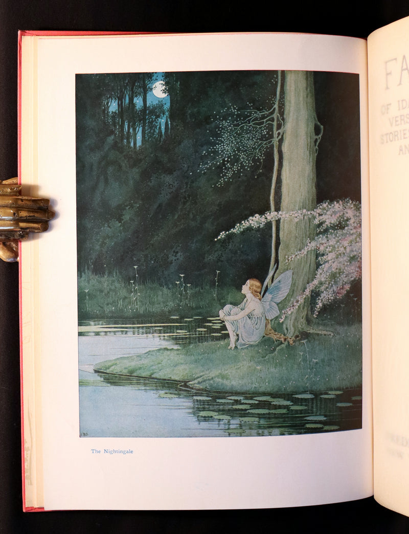 1929 Rare Color Illustrated Book ~ FAIRYLAND by Ida Rentoul Outhwaite. First US Edition.