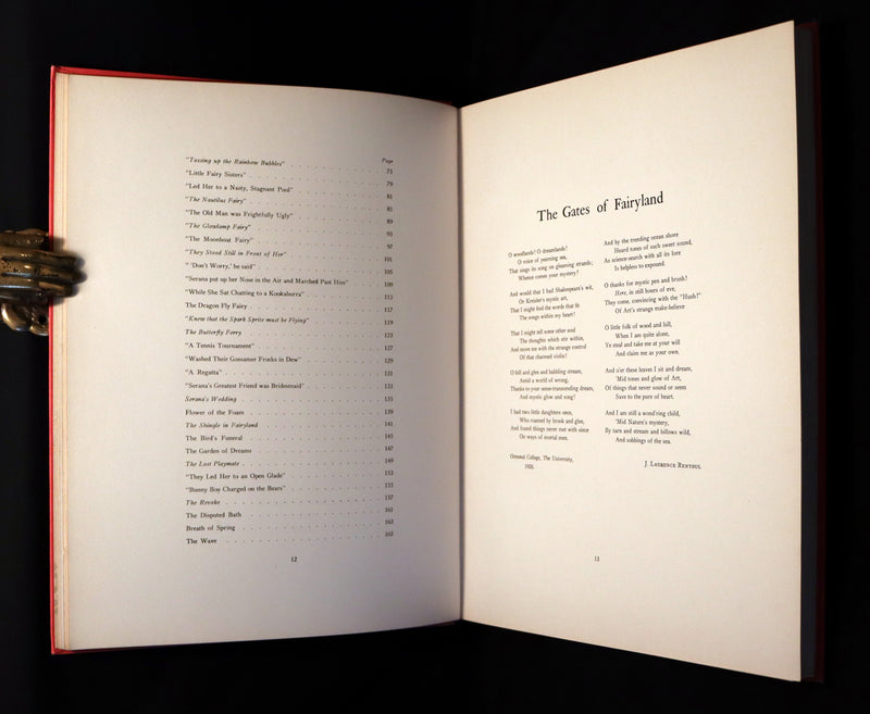 1929 Rare Color Illustrated Book ~ FAIRYLAND by Ida Rentoul Outhwaite. First US Edition.
