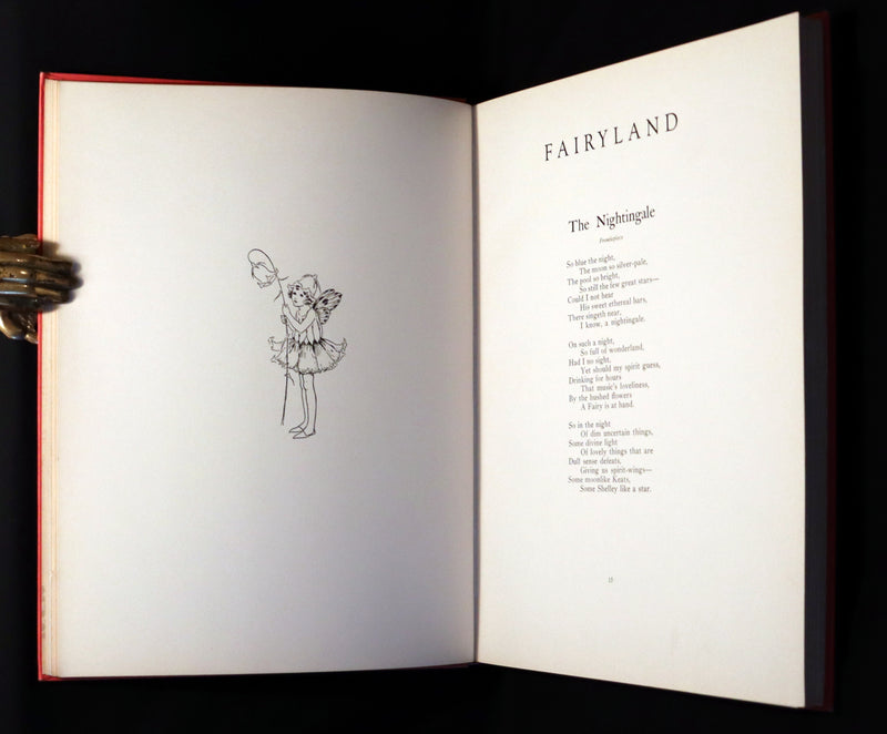 1929 Rare Color Illustrated Book ~ FAIRYLAND by Ida Rentoul Outhwaite. First US Edition.