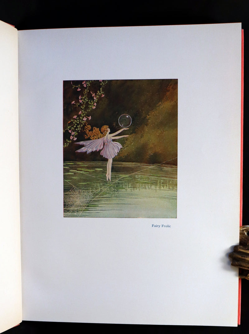 1929 Rare Color Illustrated Book ~ FAIRYLAND by Ida Rentoul Outhwaite. First US Edition.