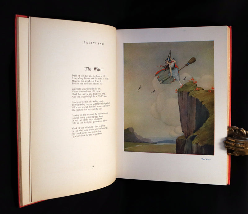 1929 Rare Color Illustrated Book ~ FAIRYLAND by Ida Rentoul Outhwaite. First US Edition.