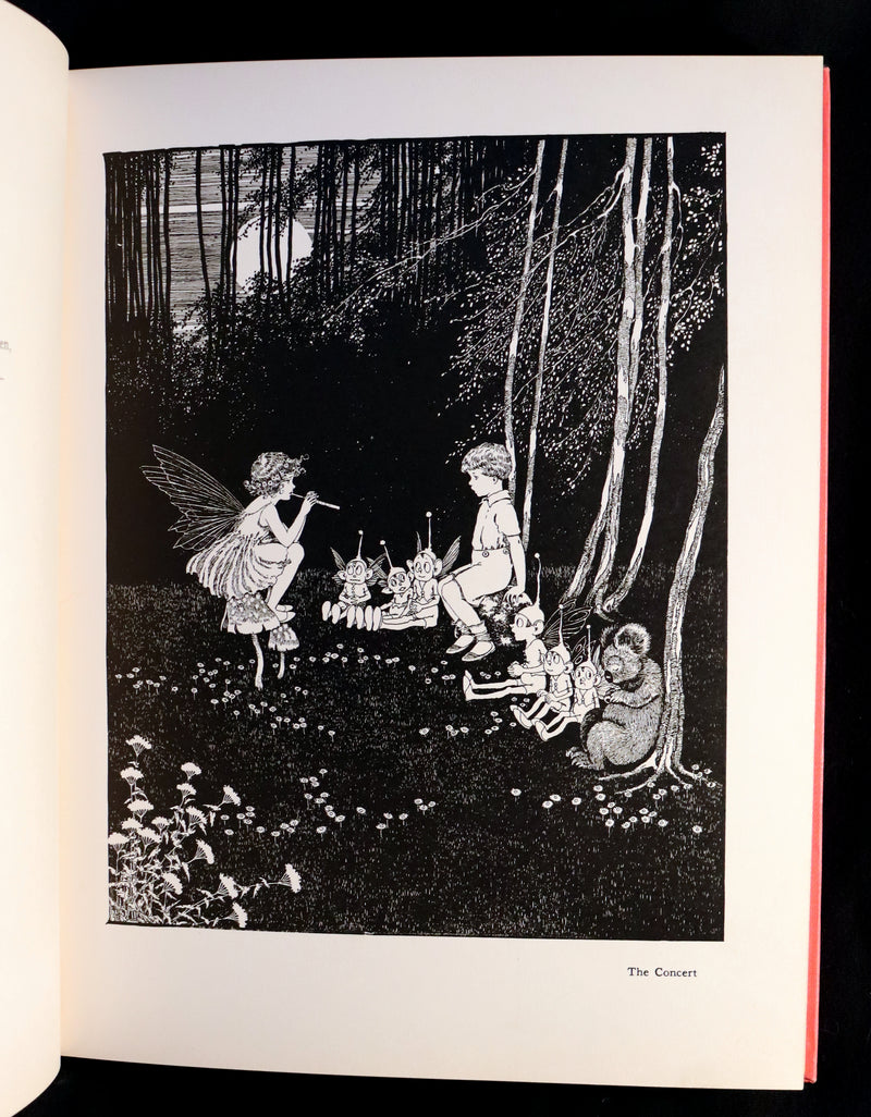 1929 Rare Color Illustrated Book ~ FAIRYLAND by Ida Rentoul Outhwaite. First US Edition.
