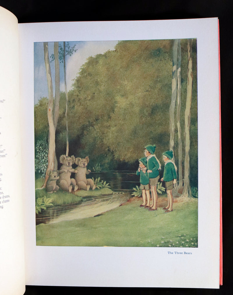 1929 Rare Color Illustrated Book ~ FAIRYLAND by Ida Rentoul Outhwaite. First US Edition.