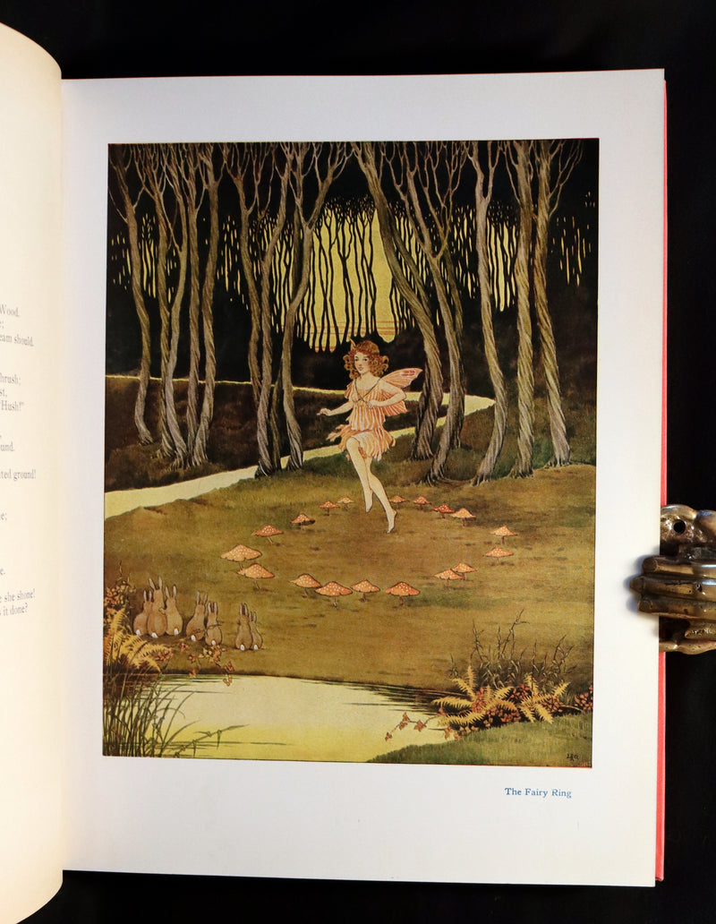 1929 Rare Color Illustrated Book ~ FAIRYLAND by Ida Rentoul Outhwaite. First US Edition.