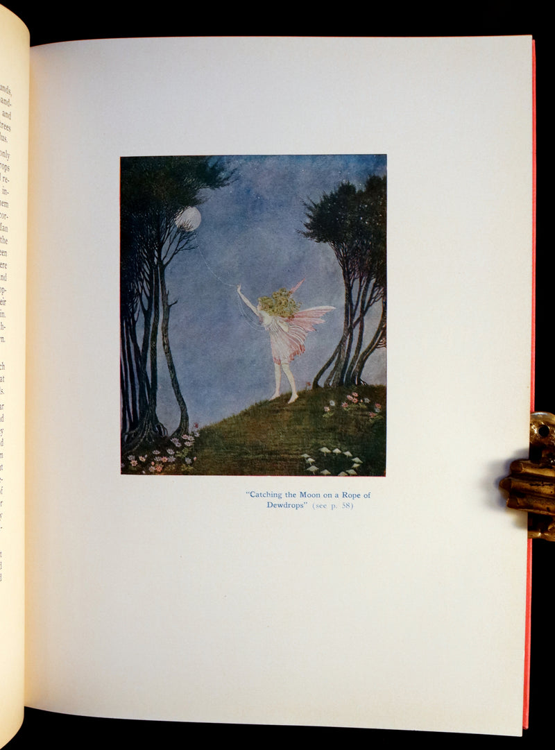 1929 Rare Color Illustrated Book ~ FAIRYLAND by Ida Rentoul Outhwaite. First US Edition.