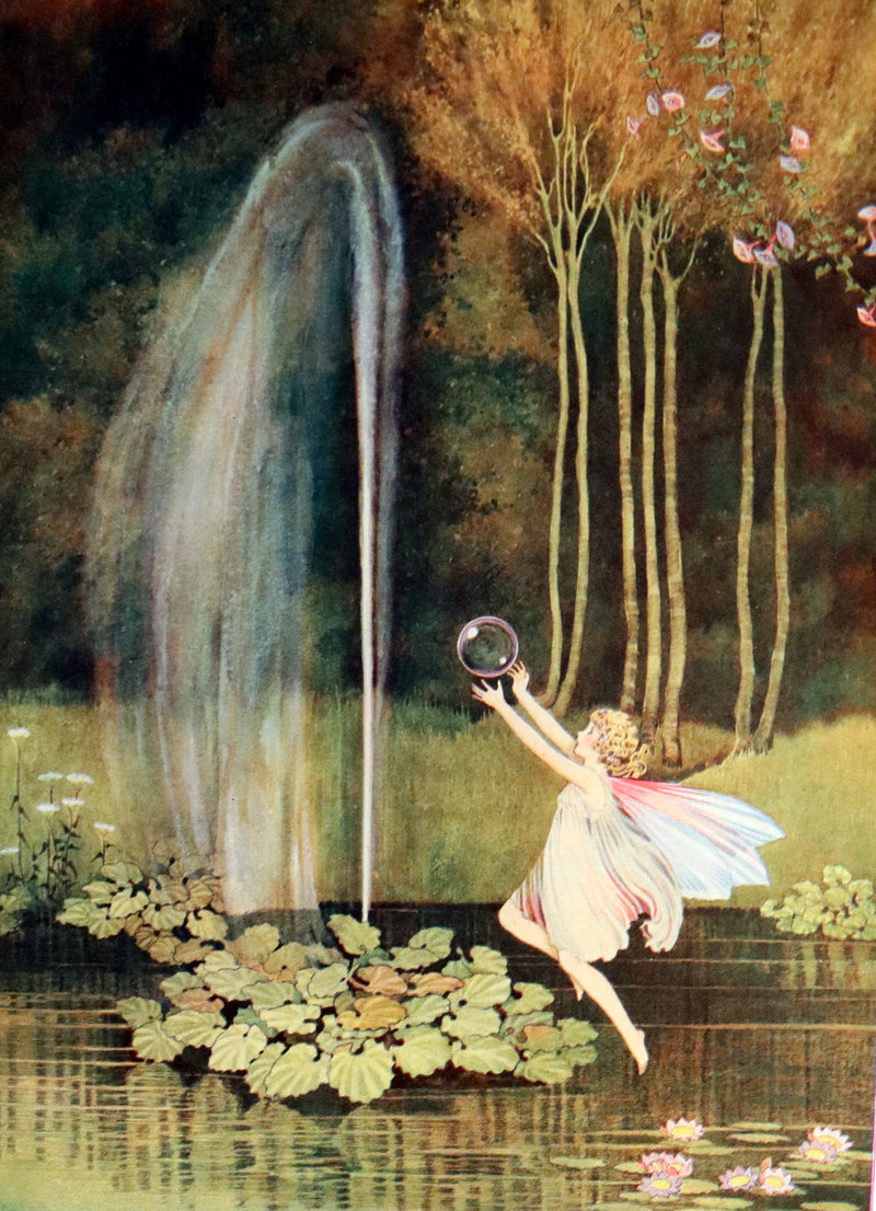 1929 Rare Color Illustrated Book ~ FAIRYLAND by Ida Rentoul Outhwaite. First US Edition.