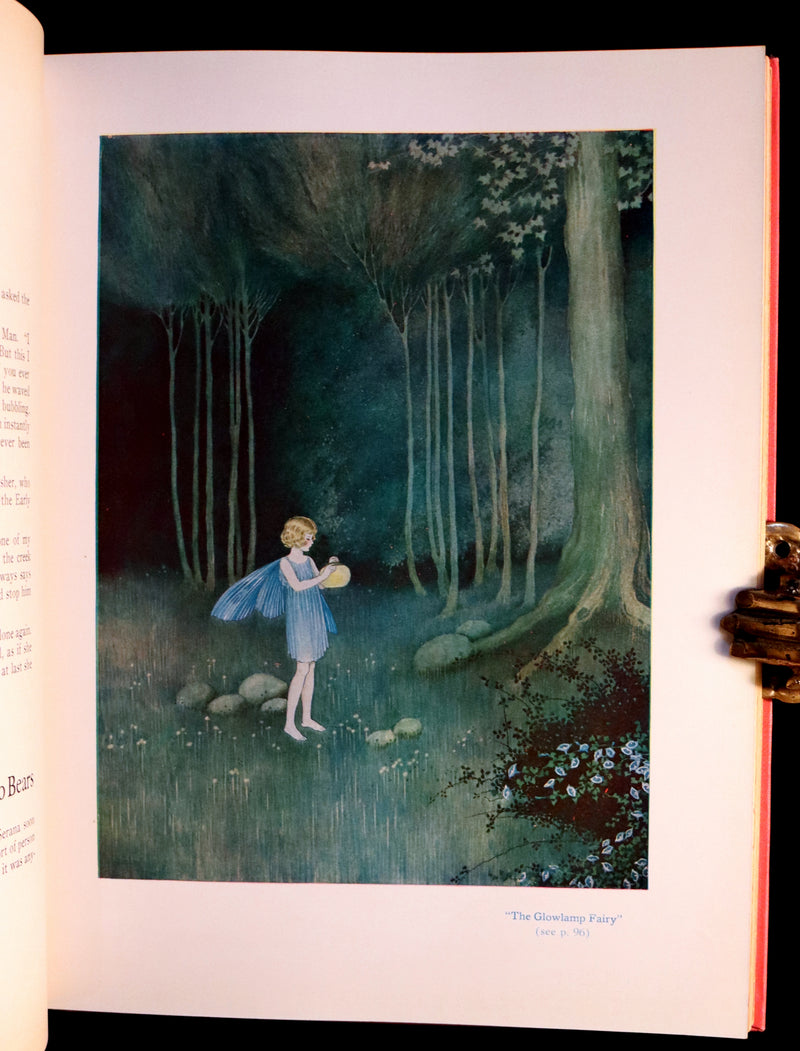 1929 Rare Color Illustrated Book ~ FAIRYLAND by Ida Rentoul Outhwaite. First US Edition.