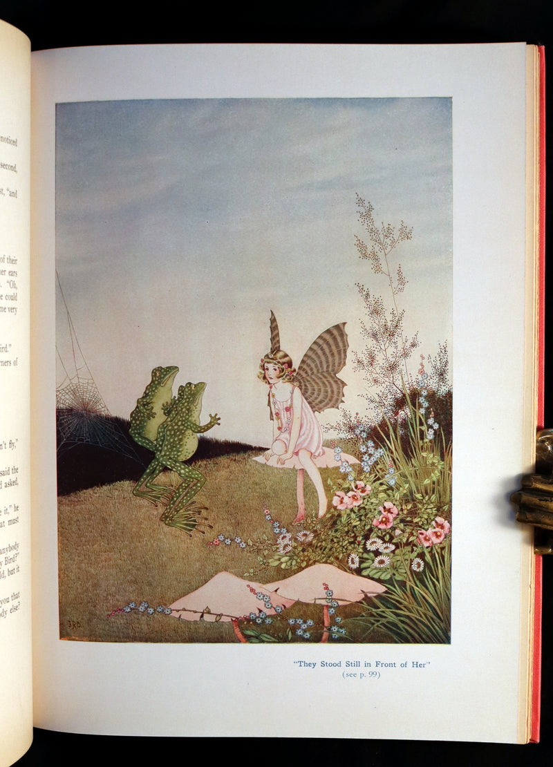 1929 Rare Color Illustrated Book ~ FAIRYLAND by Ida Rentoul Outhwaite. First US Edition.