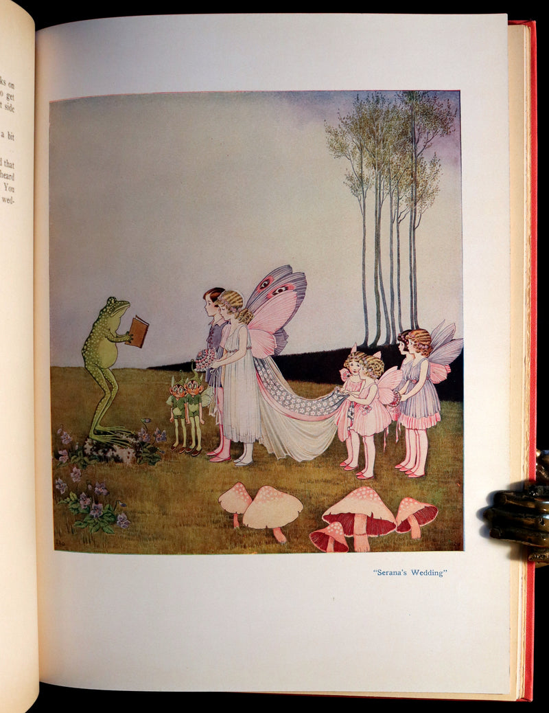 1929 Rare Color Illustrated Book ~ FAIRYLAND by Ida Rentoul Outhwaite. First US Edition.