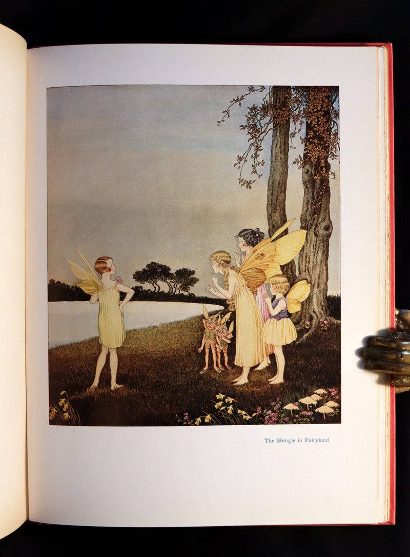 1929 Rare Color Illustrated Book ~ FAIRYLAND by Ida Rentoul Outhwaite. First US Edition.