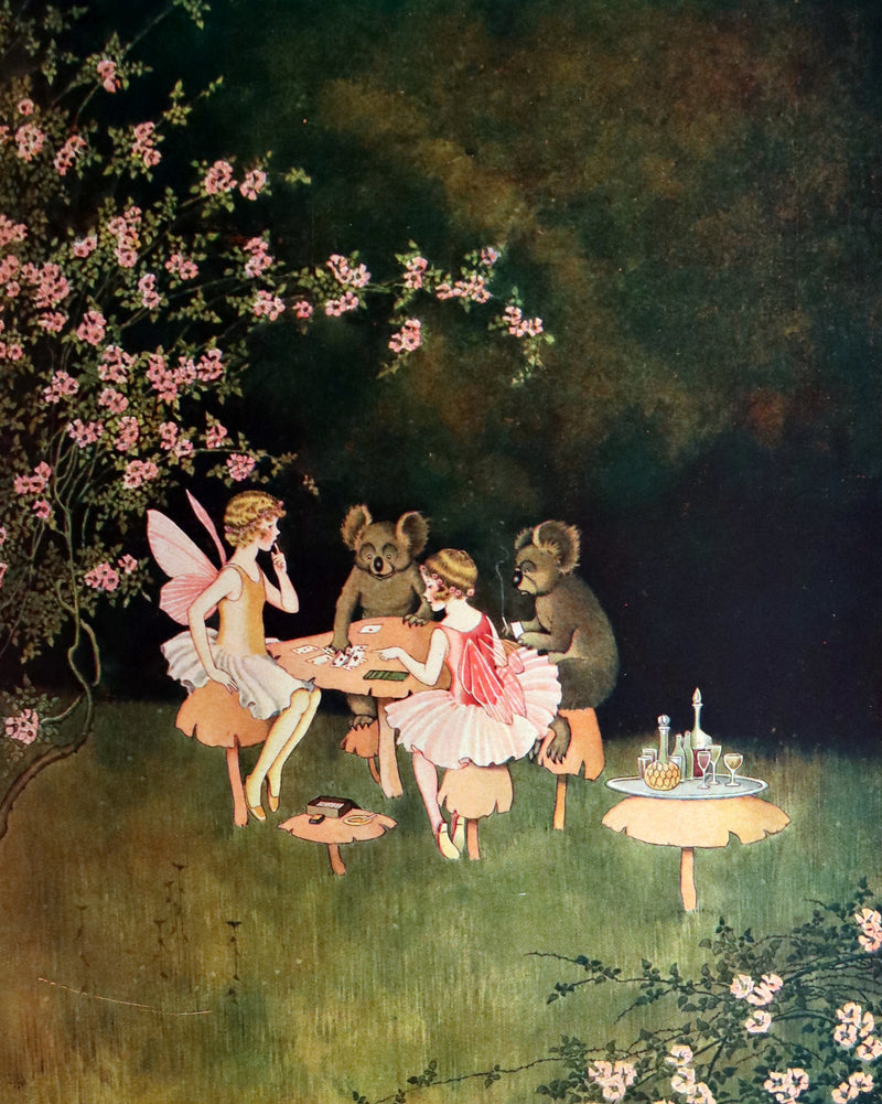 1929 Rare Color Illustrated Book ~ FAIRYLAND by Ida Rentoul Outhwaite. First US Edition.