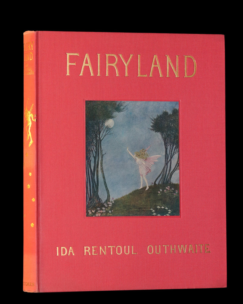 1929 Rare Color Illustrated Book ~ FAIRYLAND by Ida Rentoul Outhwaite. First US Edition.
