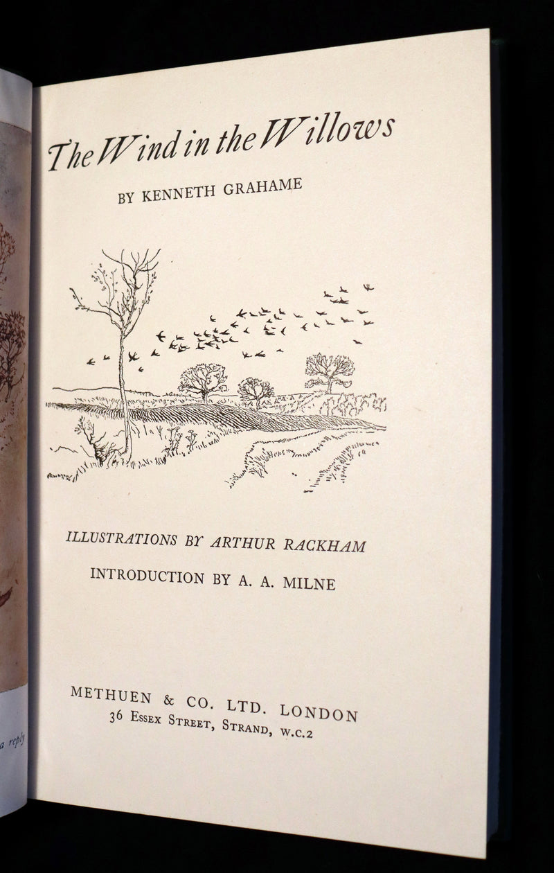 1950 Rare 1st Arthur RACKHAM Edition - The WIND IN THE WILLOWS by Kenneth Grahame.