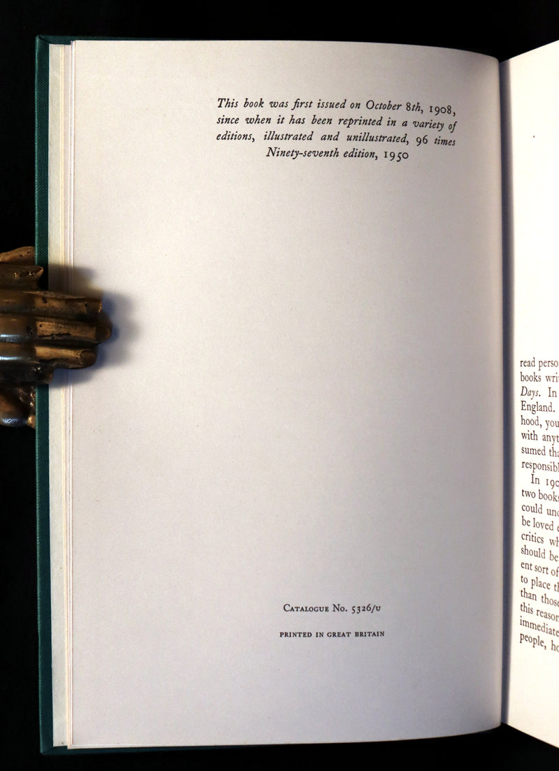 1950 Rare 1st Arthur RACKHAM Edition - The WIND IN THE WILLOWS by Kenneth Grahame.