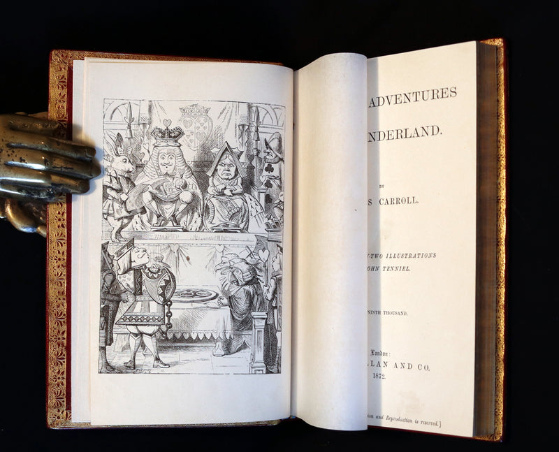 1872 Fine Bayntun-Riviere Binding - Alice's Adventures in Wonderland by Lewis Carroll.