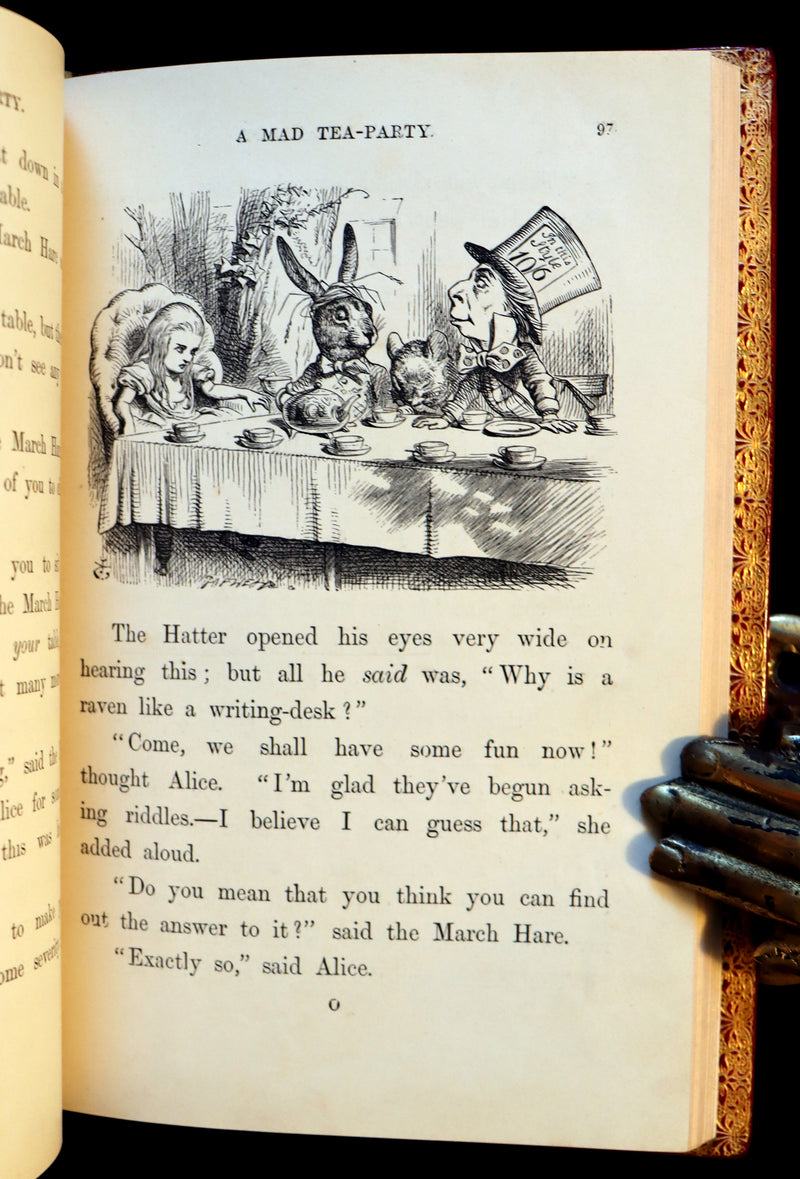 1872 Fine Bayntun-Riviere Binding - Alice's Adventures in Wonderland by Lewis Carroll.