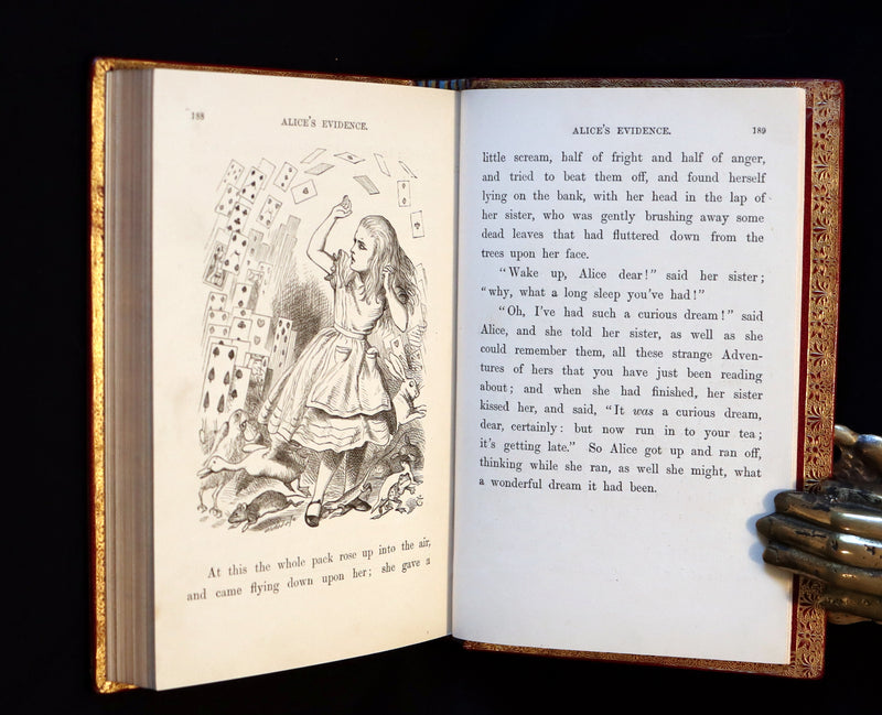1872 Fine Bayntun-Riviere Binding - Alice's Adventures in Wonderland by Lewis Carroll.