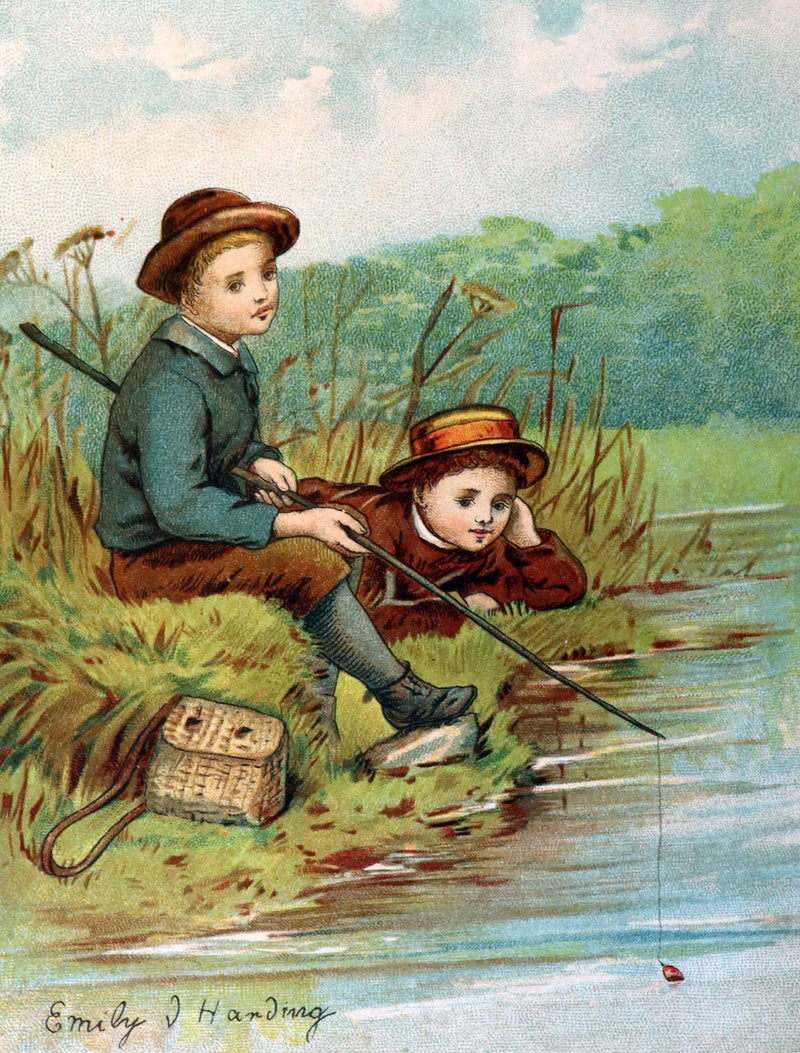 1885 Scarce Victorian Children Book - PEEPS into CHILD LIFE illustrated by Emily J. Harding.